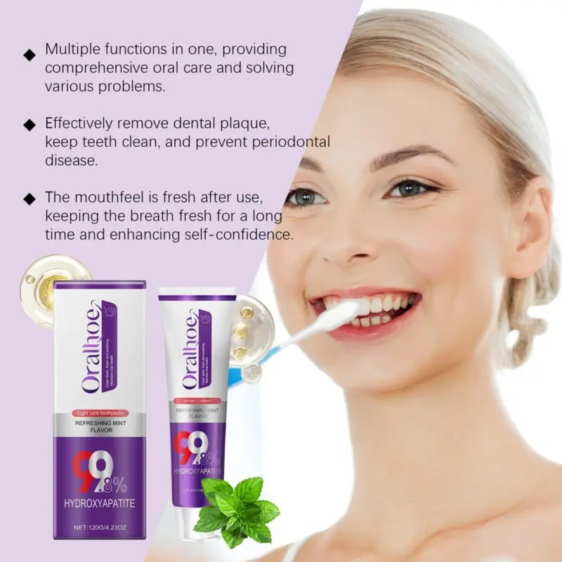 Oralhoe Whitening Toothpaste - Stain Removal & Enamel Protection - Image 3