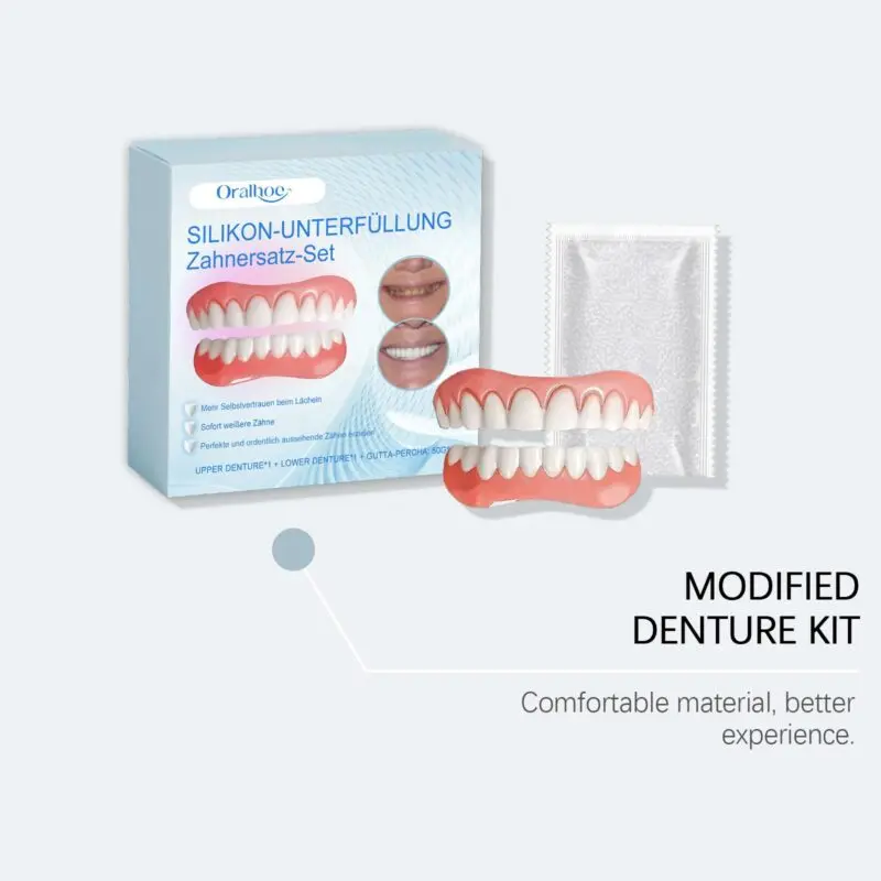 Oralhoe Cosmetic Denture Set: Smile Enhancement, Comfort Material & Dental Beauty - Image 3