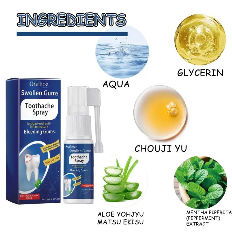 Oralhoe Toothache Relief Spray for Gum Swelling & Oral Discomfort - Image 5