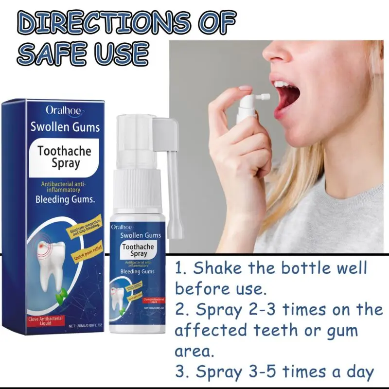 Oralhoe Toothache Relief Spray for Gum Swelling & Oral Discomfort - Image 6