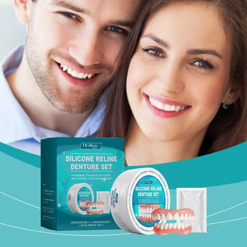 Oralhoe Cosmetic Denture Set - Smile Enhancement Kit - Image 2