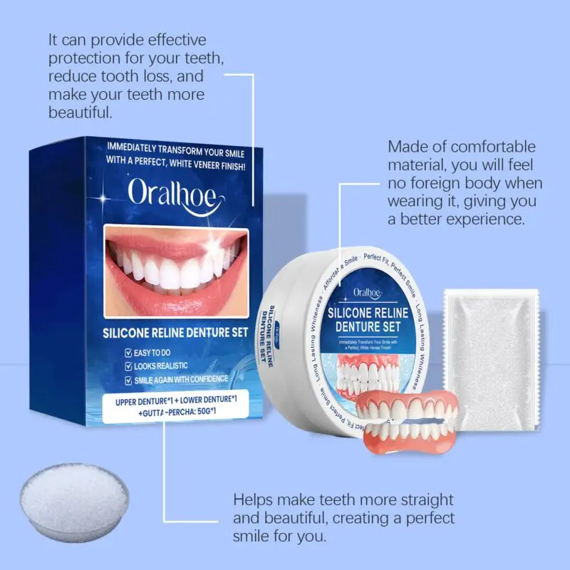 Oralhoe Denture Cosmetic Set - Natural Smile Enhancement Kit - Image 4