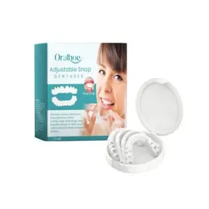 Oralhoe Adjustable Buckle Dentures - Comfortable Fit & Chewing Support