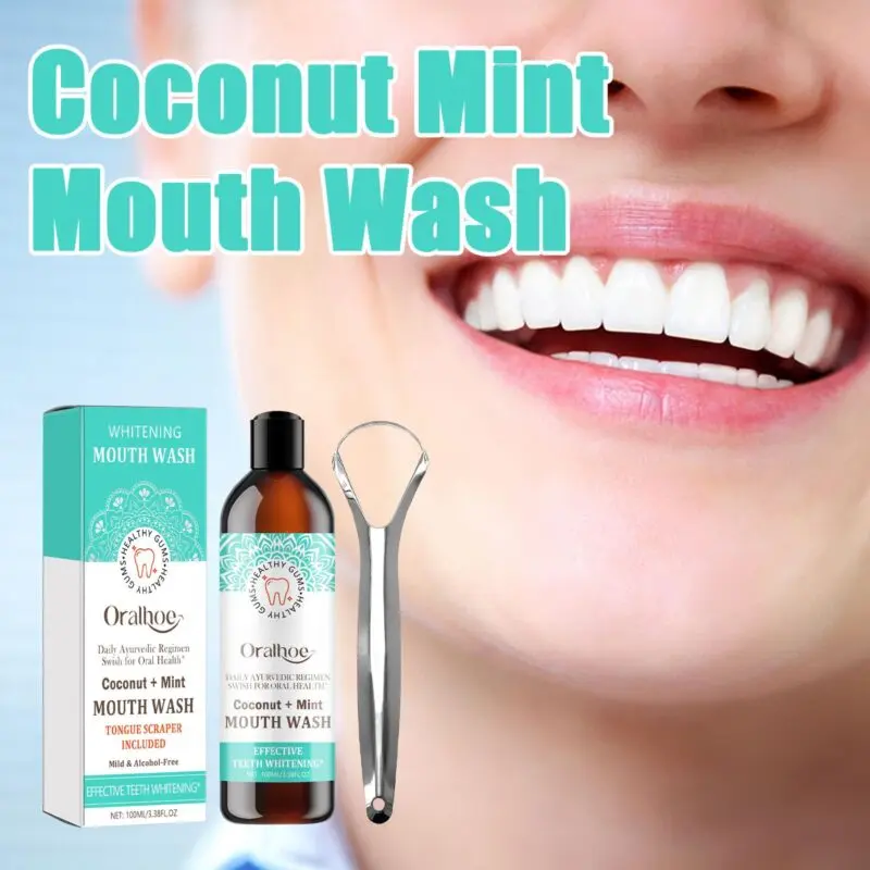 Oralhoe Coconut Mint Mouthwash for Fresh Breath and Oral Care - Image 2