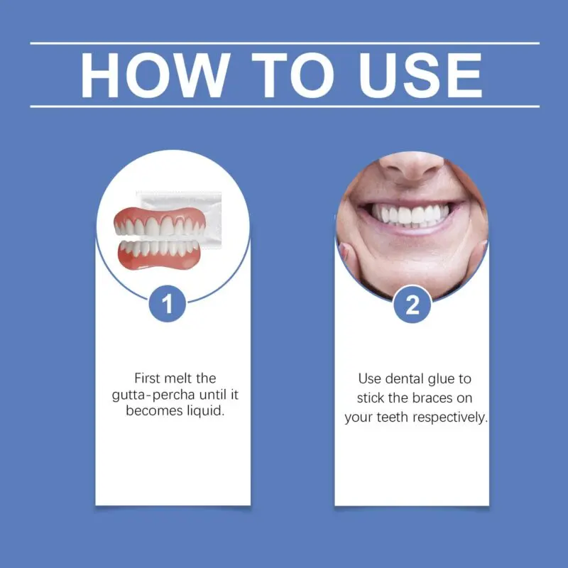 Oralhoe Silicone Resin Denture Set for Smile Enhancement and Comfort - Image 6