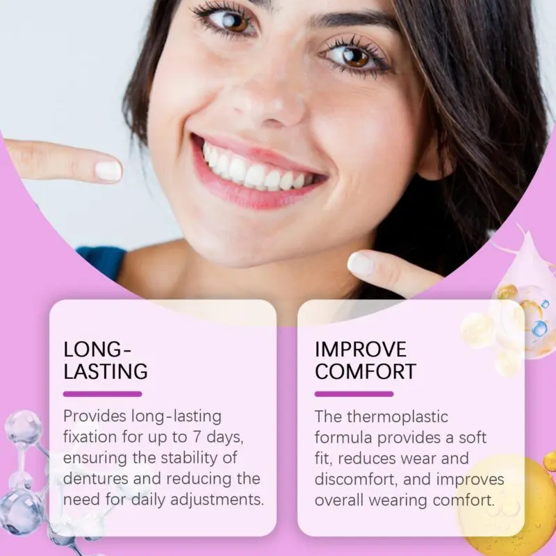 Oralhoe Denture Adhesive - Thermoplastic Comfort, Hold & Gum Care - Image 4