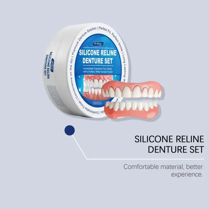 Oralhoe Denture Set - Comfortable Dental Cosmetic Kit for Smile Enhancement - Image 4