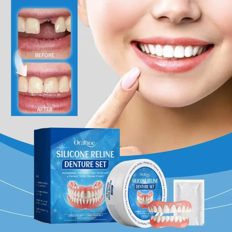 Oralhoe Cosmetic Denture Set - Smile Enhancement, Dental Care & Beauty Kit - Image 2