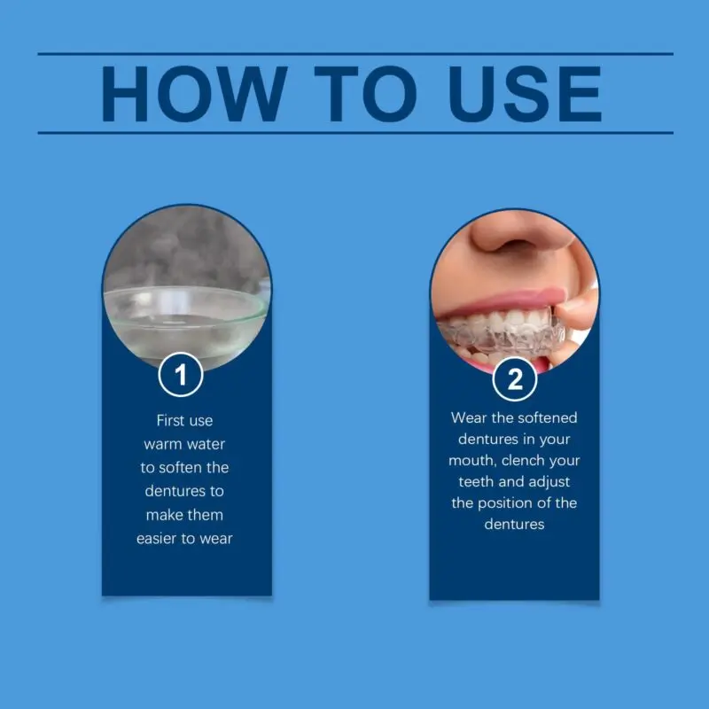 Oralhoe Adjustable Buckle Dentures - Silicone Denture Set - Image 5