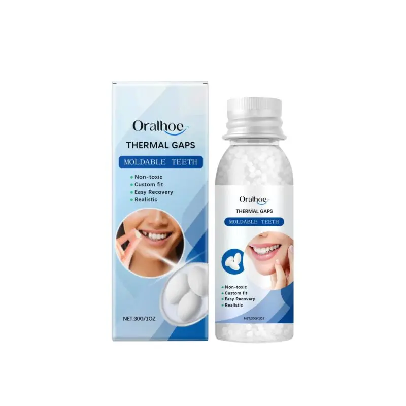 Oralhoe Shapeable Solid Dental Glue - Temporary Tooth Replacement & Denture Repair