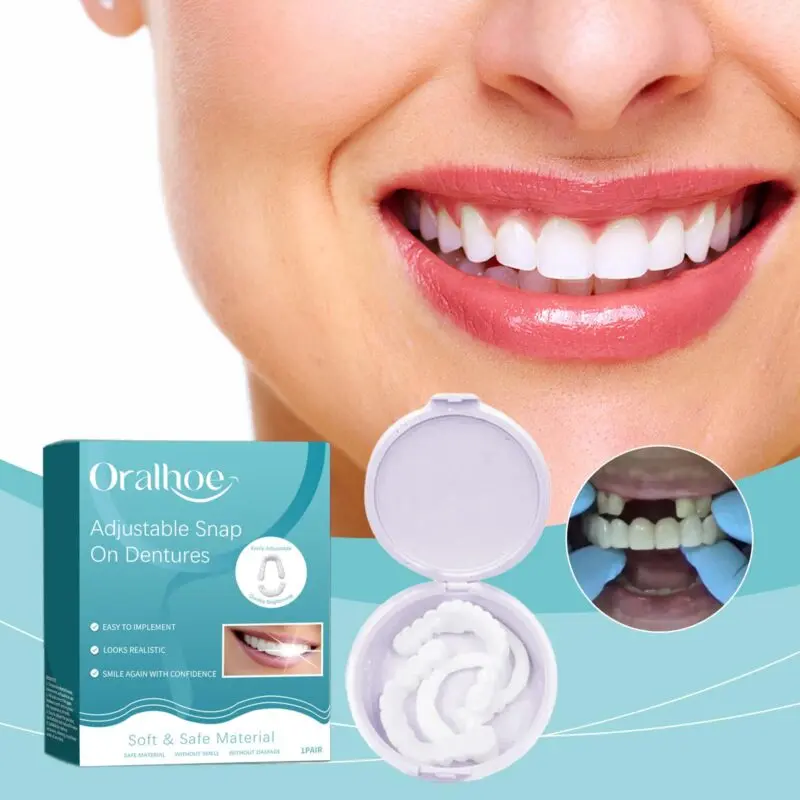 Oralhoe Adjustable Denture Set - Temporary Tooth Gap Solution - Image 2