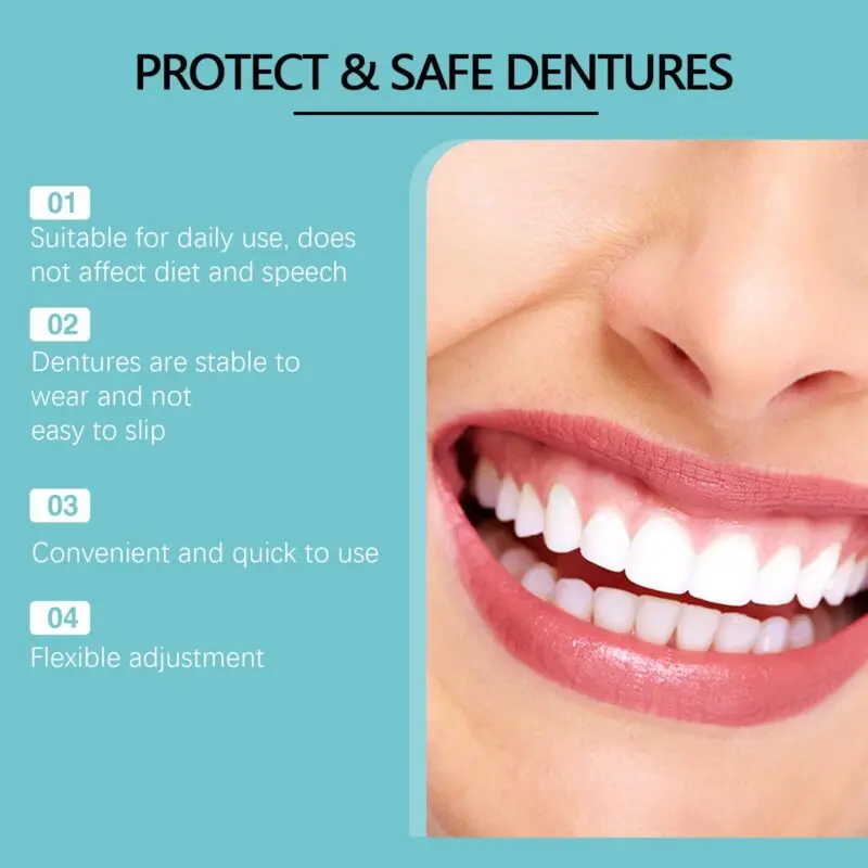 Oralhoe Adjustable Denture Set - Temporary Tooth Gap Solution - Image 4