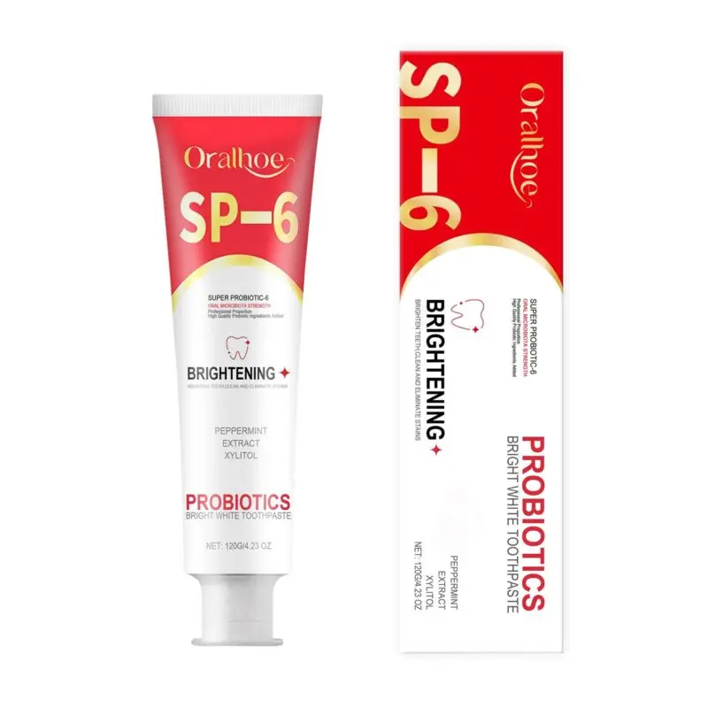 Oralhoe Probiotic Brightening Toothpaste for Dental Hygiene & Stain Reduction