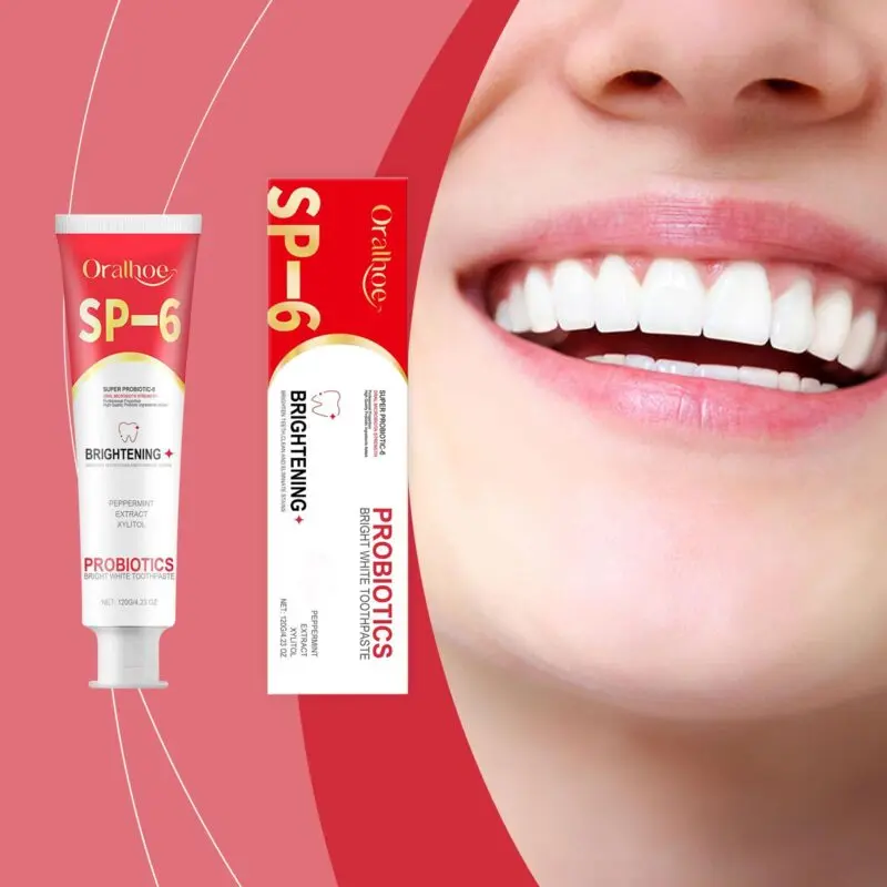 Oralhoe Probiotic Brightening Toothpaste for Dental Hygiene & Stain Reduction - Image 2