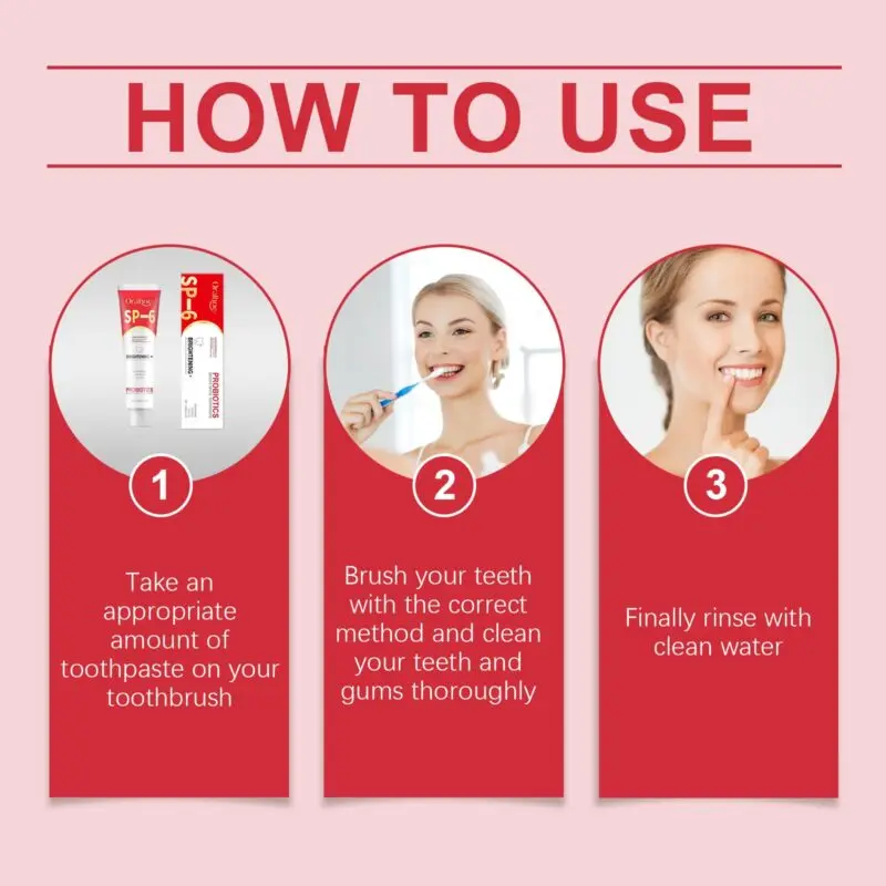 Oralhoe Probiotic Brightening Toothpaste for Dental Hygiene & Stain Reduction - Image 6