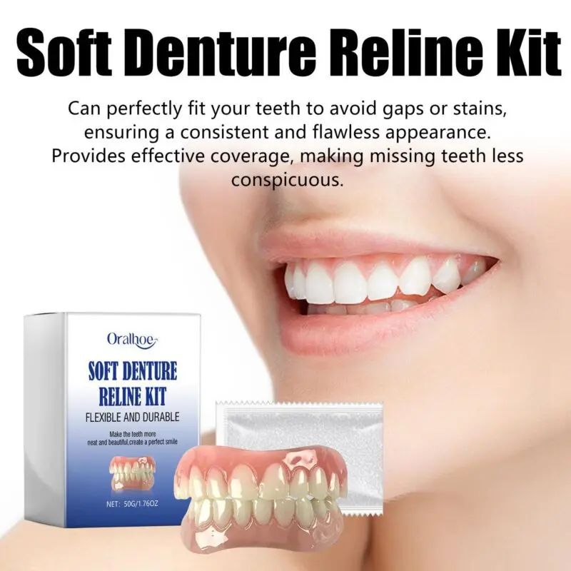 Oralhoe Soft Denture Reline Kit for Comfort Fit - Image 3