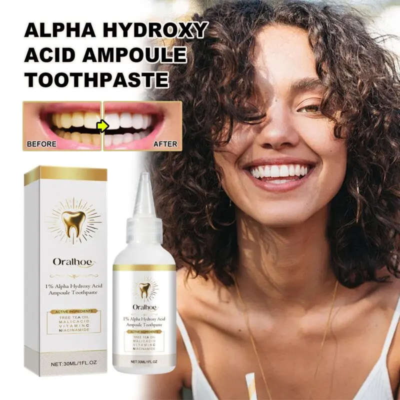 Oralhoe Brightening Toothpaste: Stain Removal, Teeth Whitening & Fresh Breath - Image 2
