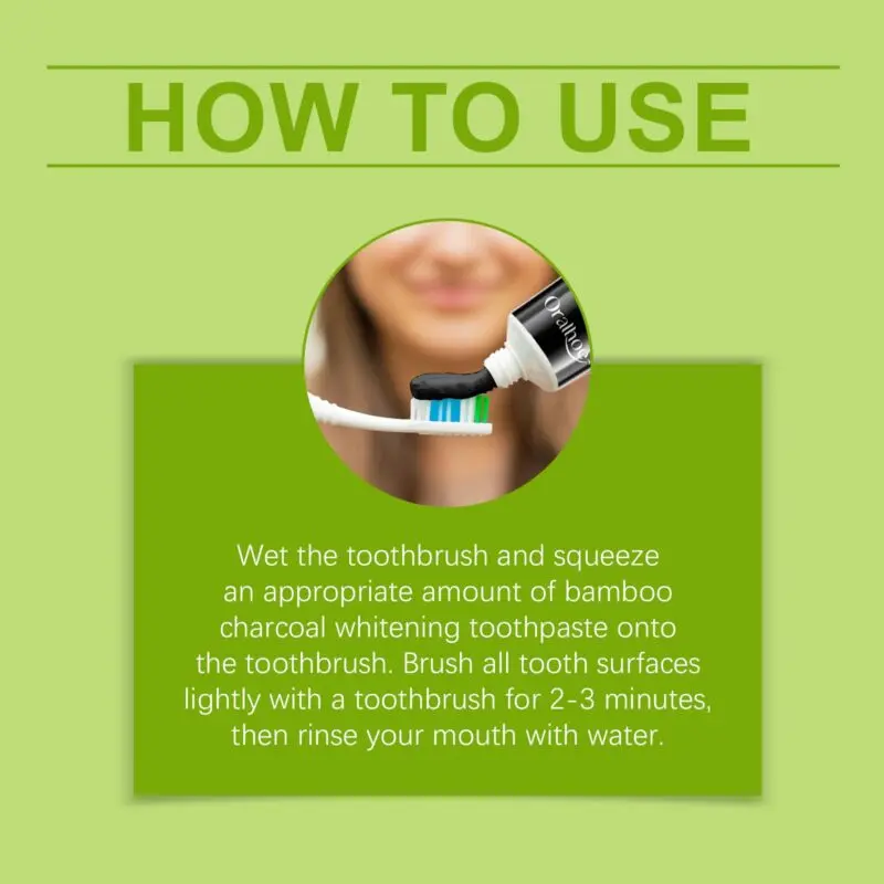 Oralhoe Bamboo Charcoal Toothpaste: Stain Removal, Whitening & Fresh Breath - Image 6