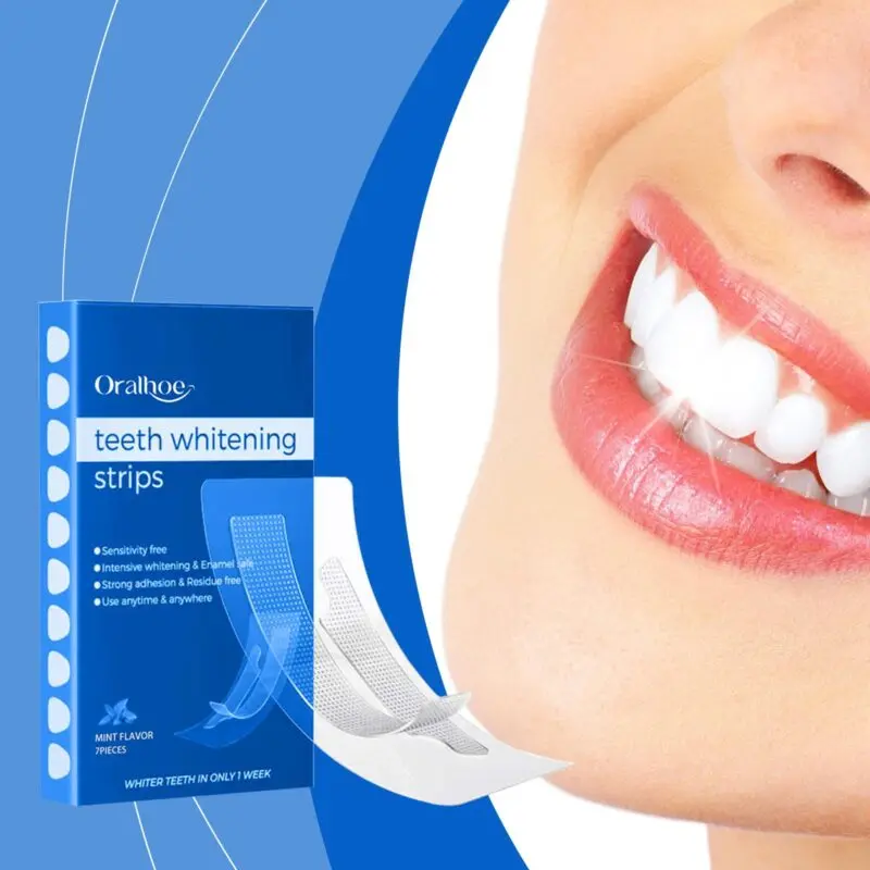 Oralhoe Teeth Whitening Strips for Stain Removal, Brightening & Fresh Breath - Image 2