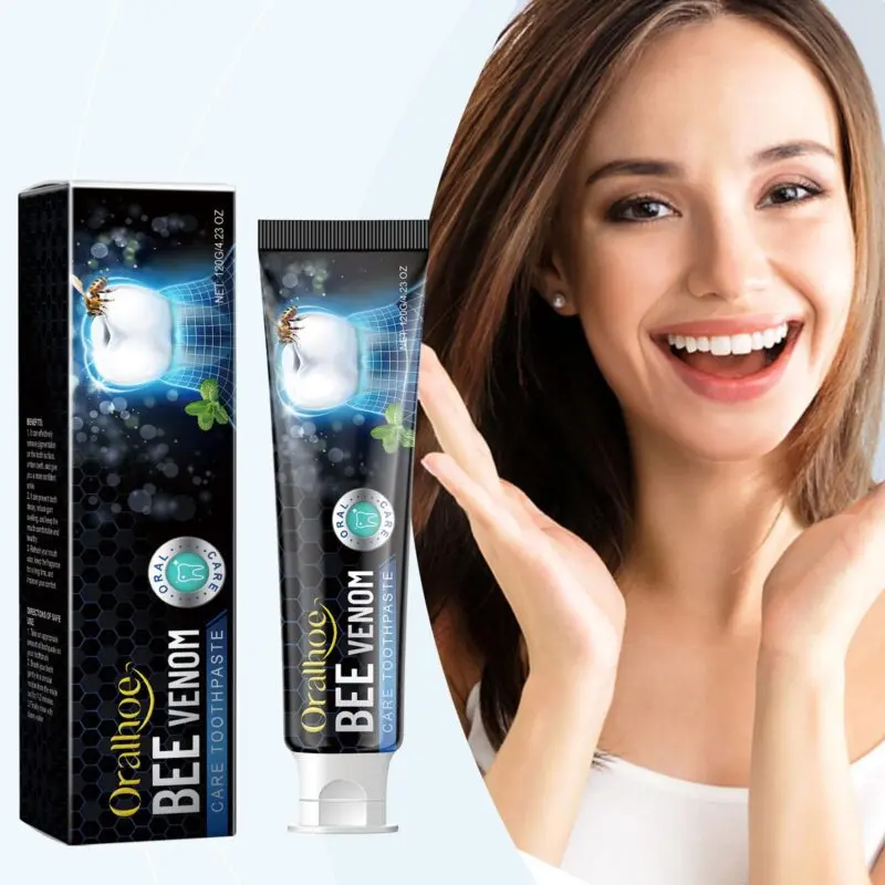 Oralhoe Bee Venom Toothpaste - Whitening, Fresh Breath, Deep Cleaning Mint - Image 2