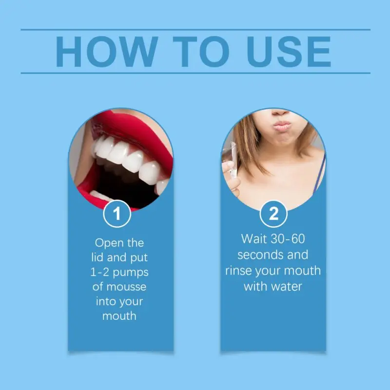 Oralhoe Teeth Whitening Mousse - Foaming Cleaner for Fresh Breath & White Teeth - Image 6