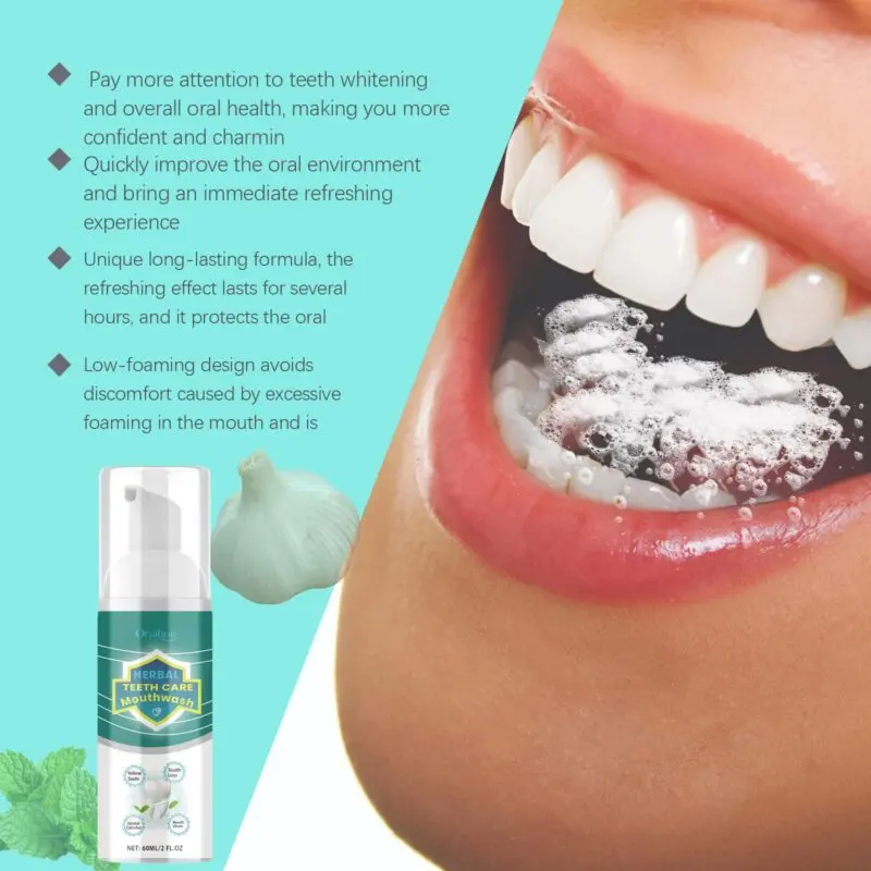 Oralhoe Teeth Cleansing Mousse - Whitening, Fresh Breath & Stain Removal - Image 4