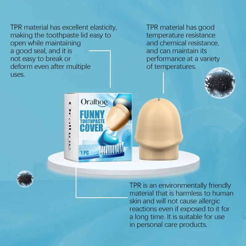 Oralhoe Toothpaste Cap Protector - Self-Sealing Dust Proof Cover - Image 4