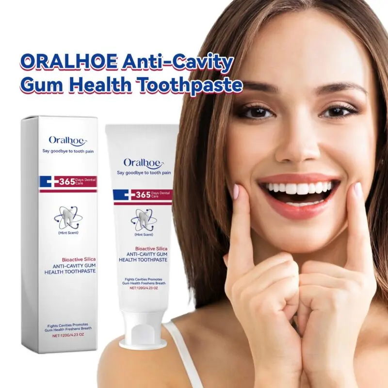 Oralhoe Toothpaste for Stain & Tartar Removal, Fresh Breath & Gum Care - Image 2
