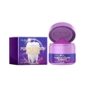 Oralhoe Purple Tooth Powder for Teeth Whitening and Fresh Breath
