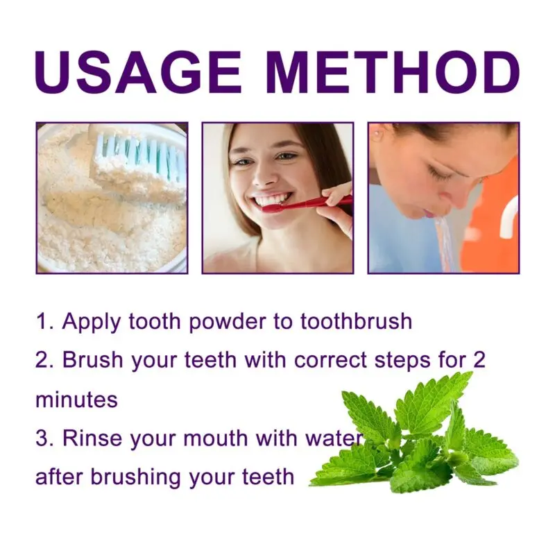 Oralhoe Purple Tooth Powder for Teeth Whitening and Fresh Breath - Image 6