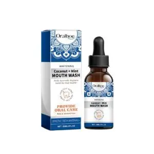 Oralhoe Coconut Mint Mouthwash - Stain Removal, Teeth Whitening & Fresh Breath