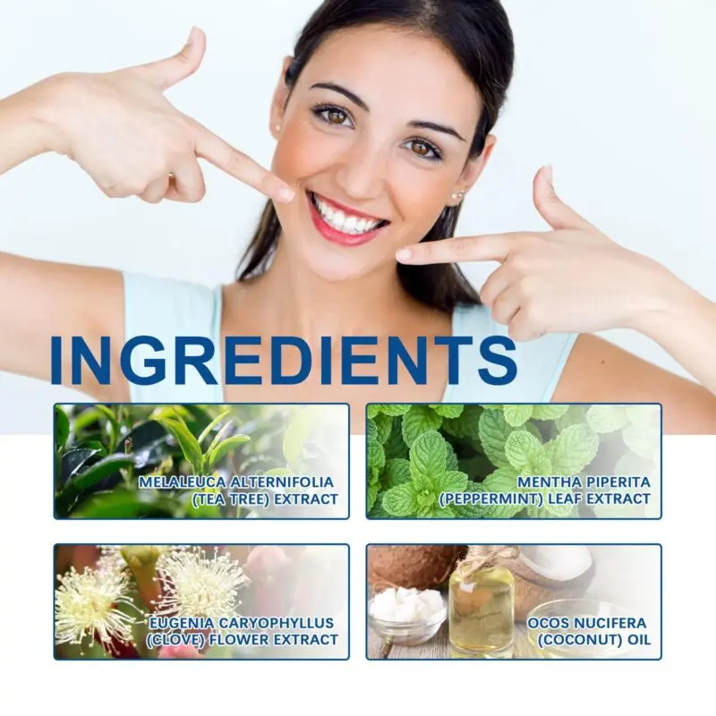 Oralhoe Coconut Mint Mouthwash - Stain Removal, Teeth Whitening & Fresh Breath - Image 5
