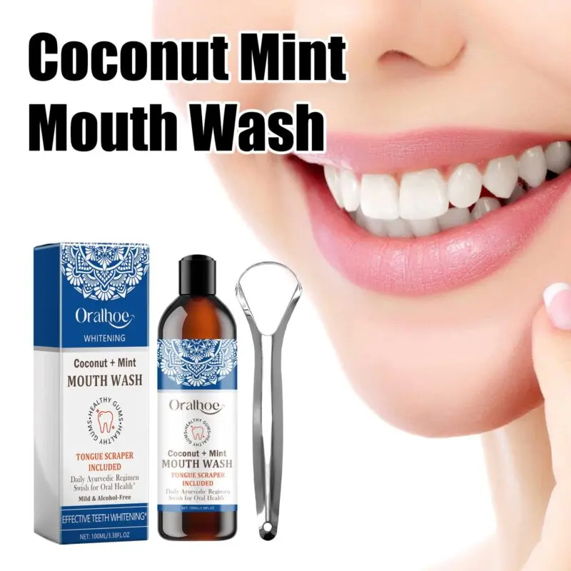 Oralhoe Coconut Mint Mouthwash - Deep Cleaning, Stain Removal & Fresh Breath - Image 2