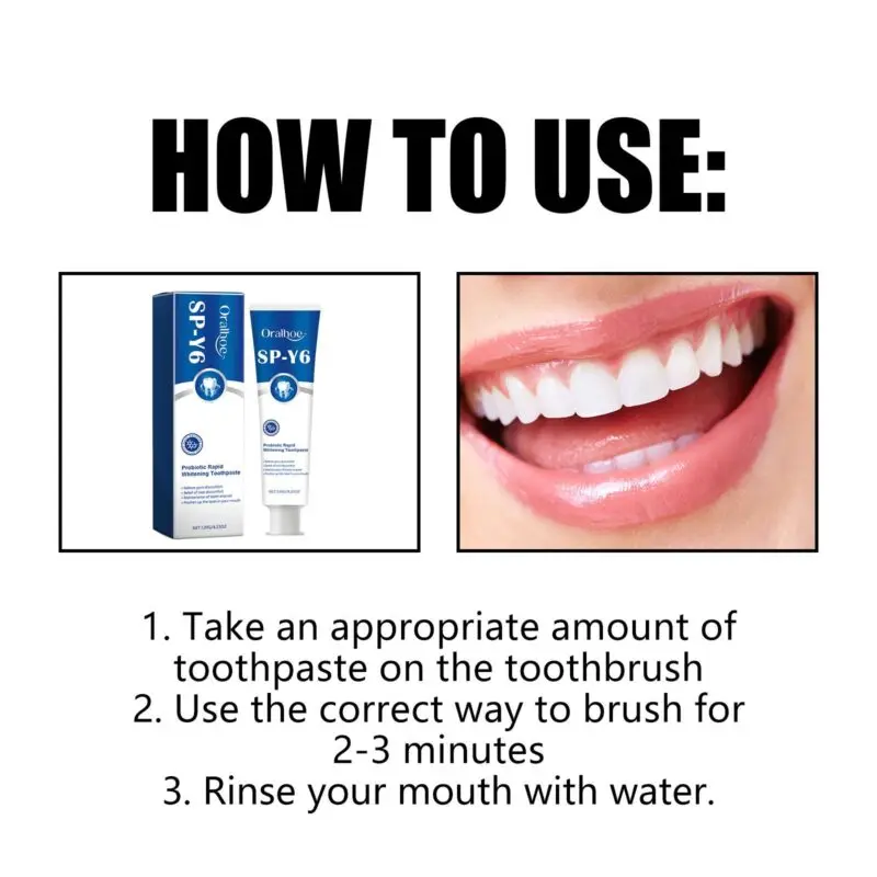 Oralhoe Probiotic Whitening Toothpaste for Fresh Breath, Stain & Tartar - Image 6