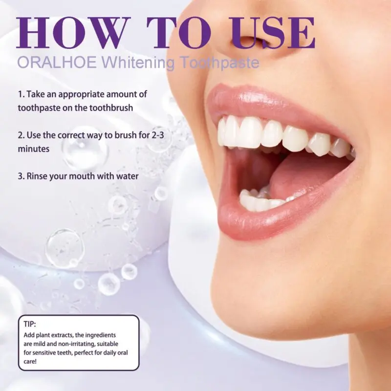 Oralhoe Whitening Toothpaste: Gum Care, Stain & Tartar Control, Fresh Breath - Image 6