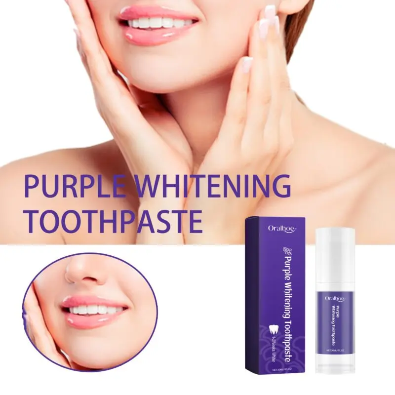 Oralhoe Purple Whitening Toothpaste - Tartar Removal & Teeth Whitening - Image 4