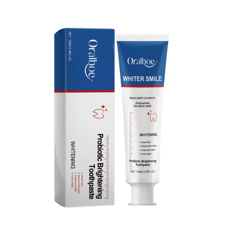 Oralhoe Enzyme Brightening Toothpaste - Stain Removal, Fresh Breath & Enamel Care