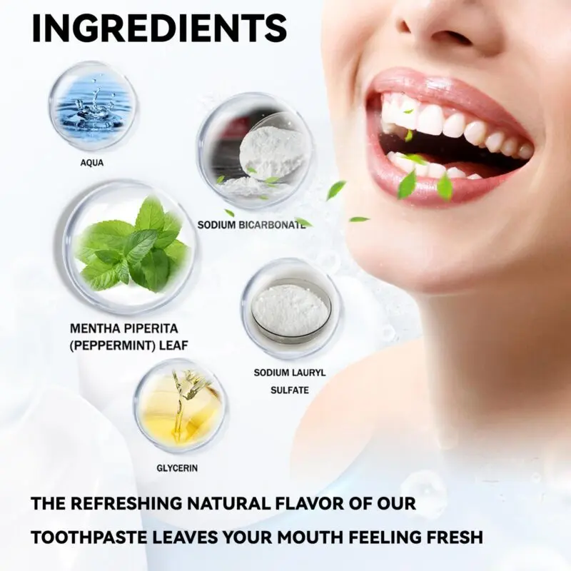 Oralhoe Enzyme Brightening Toothpaste - Stain Removal, Fresh Breath & Enamel Care - Image 5