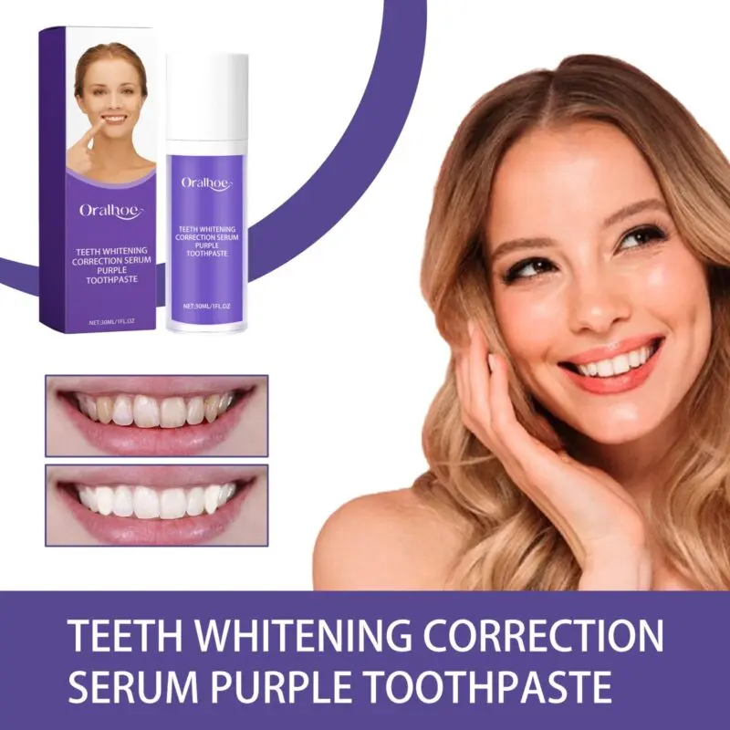 Oralhoe Purple Teeth Whitening Serum - Stain Removal & Fresh Breath - Image 4