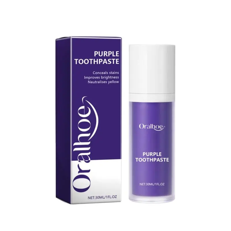 Oralhoe Purple Toothpaste - Tartar & Stain Removal, Fresh Breath