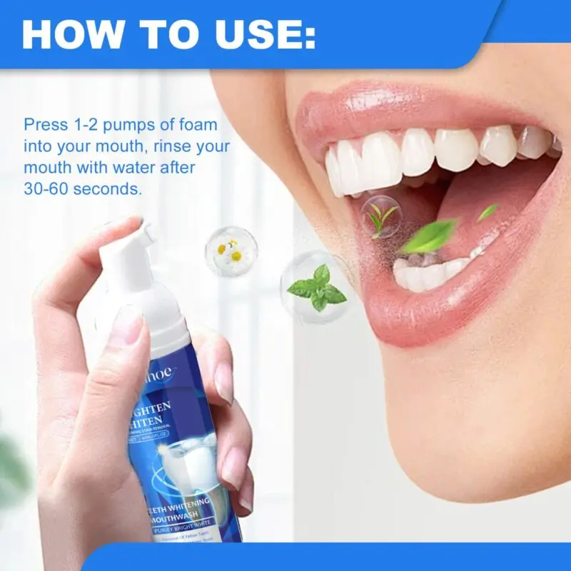 Oralhoe Teeth Whitening Mouthwash - Stain Prevention, Fresh Breath Oral Rinse - Image 6