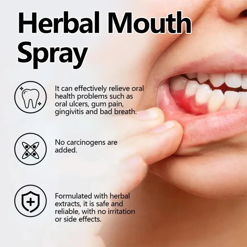 Oralhoe Herbal Oral Spray - Portable Gum Relief, Ulcer Care & Fresh Breath - Image 4