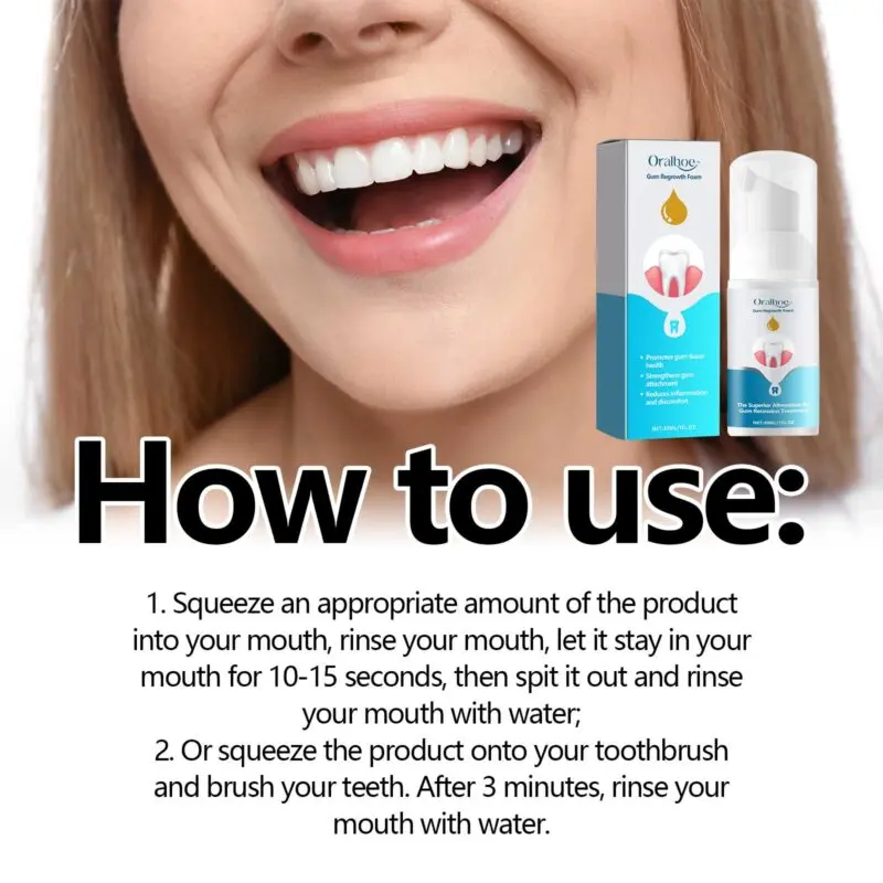Oralhoe Gum Care Foam - Tartar Removal, Fresh Breath Oral Mousse - Image 6