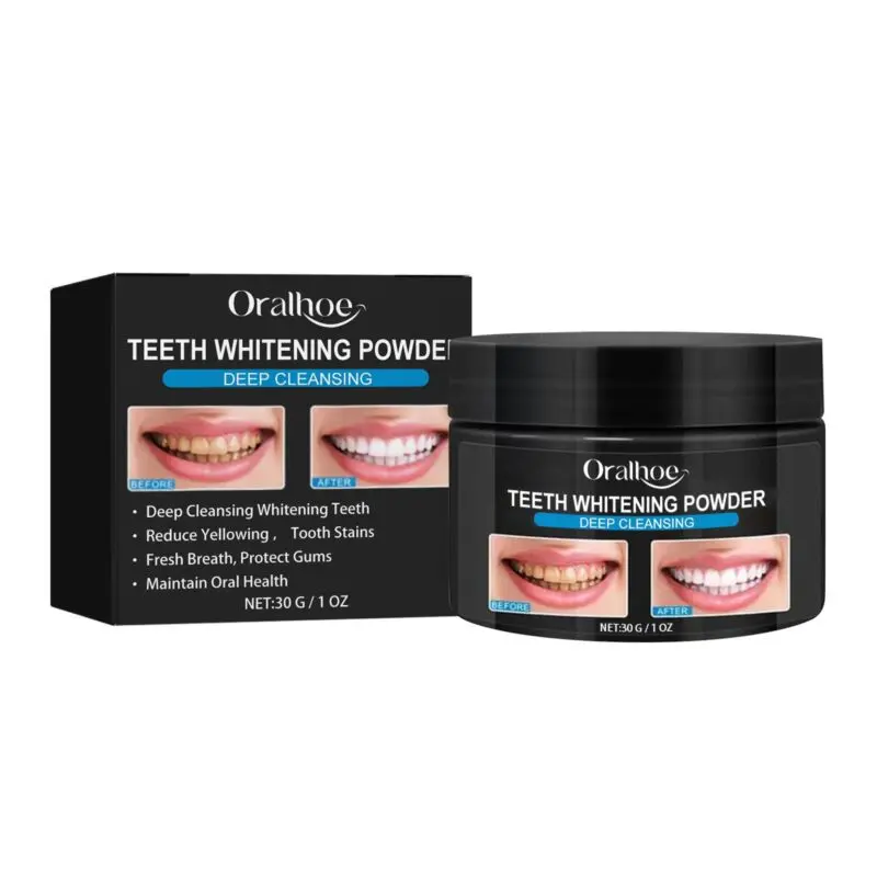 Oralhoe Teeth Whitening Powder - Stain Care & Oral Cleaning