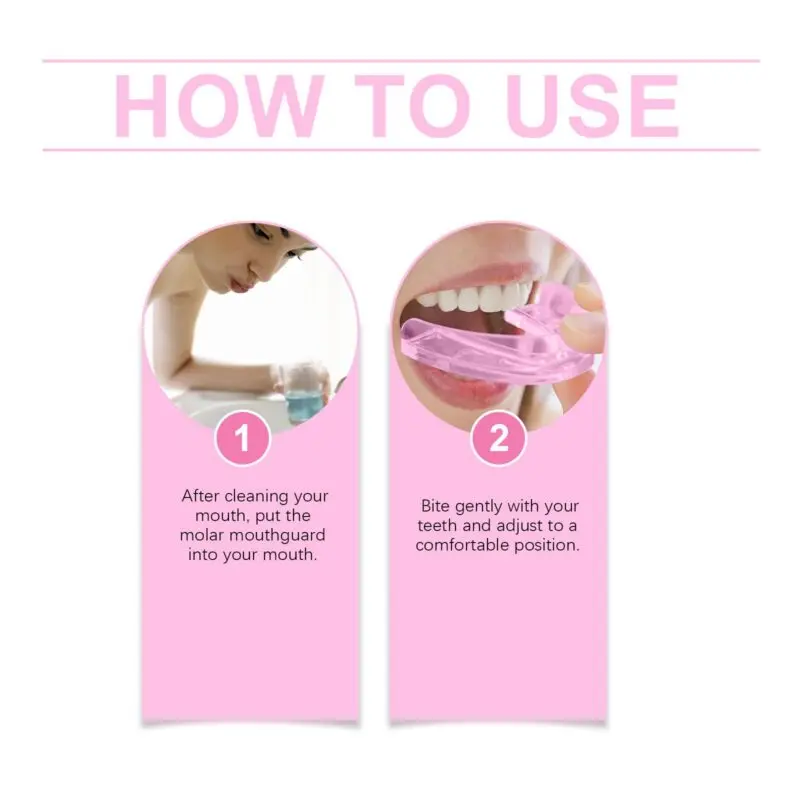 Oralhoe Pink Night Mouth Guard for Teeth Grinding, Bite Protection & Molar Guard - Image 6