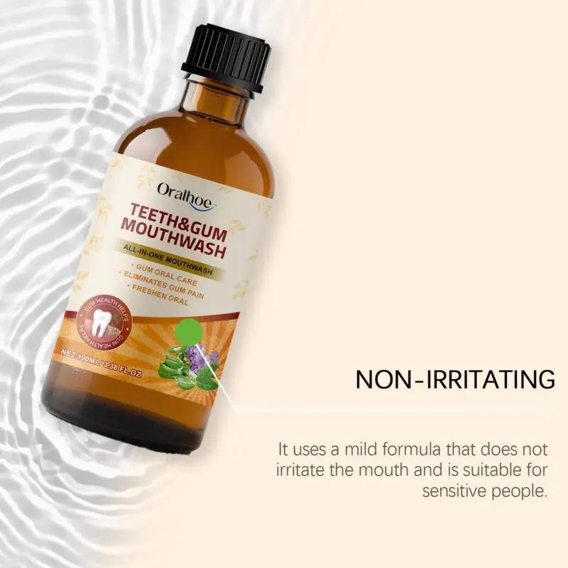 Oralhoe Herbal Mouthwash - Natural Ingredients, Odor Control, Gentle Teeth Cleaning - Image 4