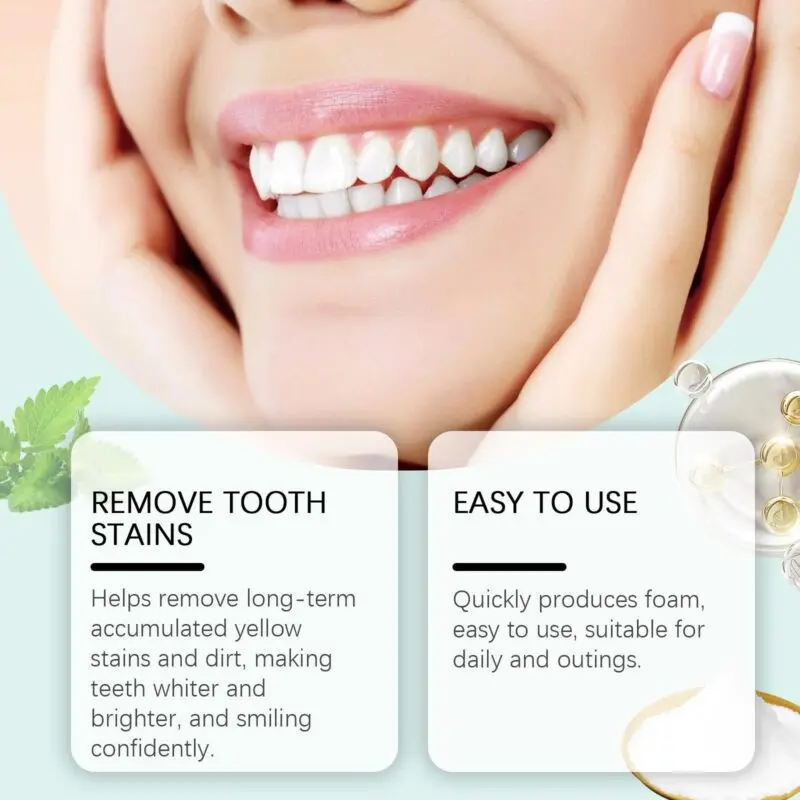 Oralhoe Mint Toothpaste Tablets: Whitening, Fresh Breath, Chewable & Portable - Image 4