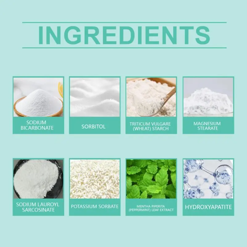 Oralhoe Mint Toothpaste Tablets: Whitening, Fresh Breath, Chewable & Portable - Image 5