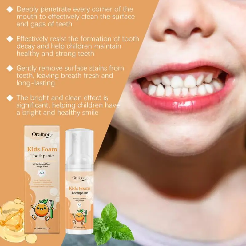 Oralhoe Children's Dental Mousse: Stain Removal and Fresh Breath - Image 3