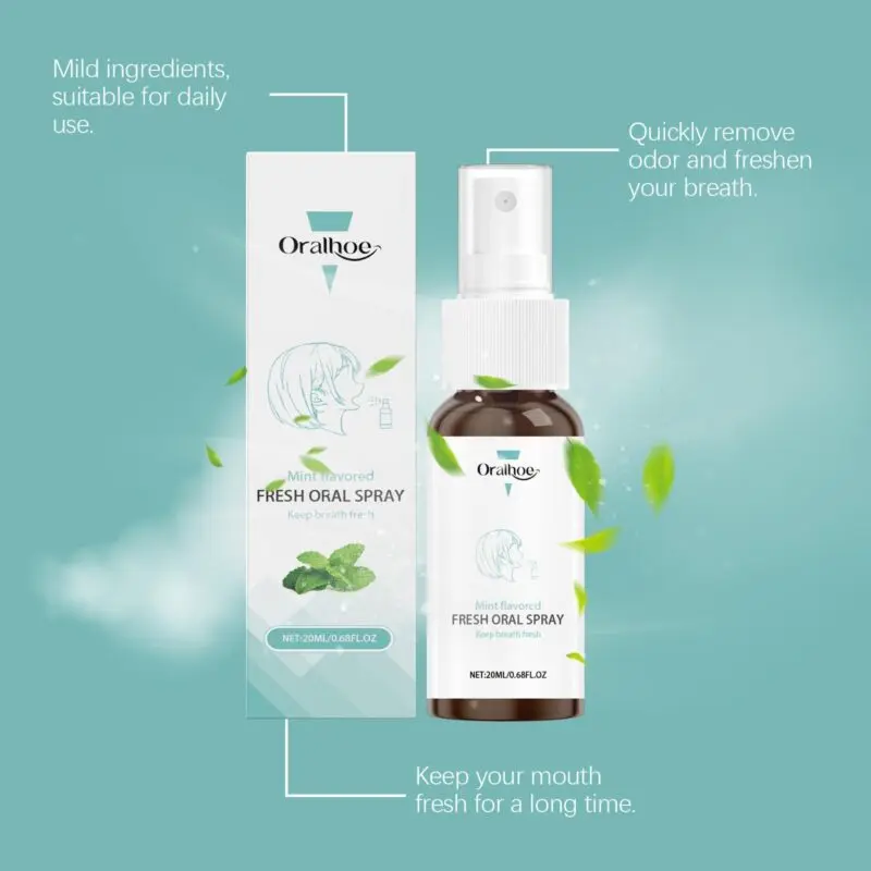 Oralhoe Mouth Freshening Spray - Bad Breath Deodorizer & Oral Care - Image 4